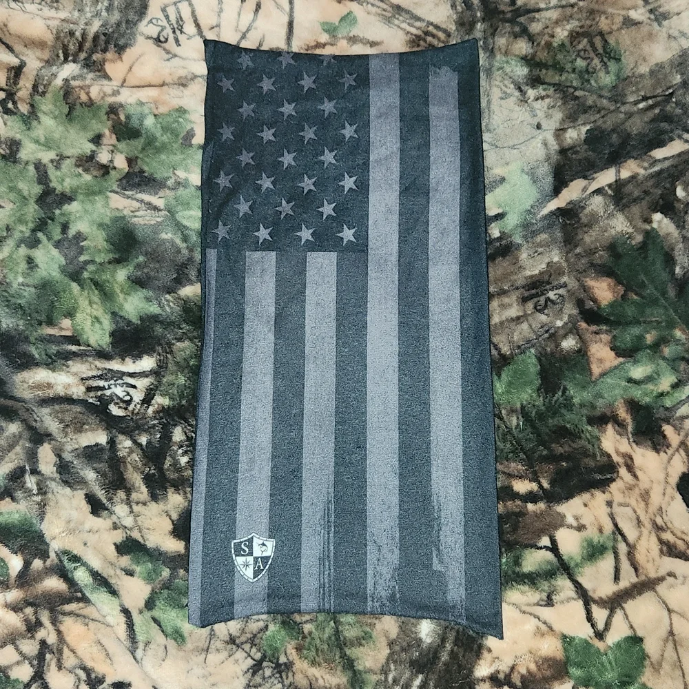 Soul of Adventure American Flag Face Mask Shield Warmer BLACKOUT ⚫️🇺🇲 NWOT